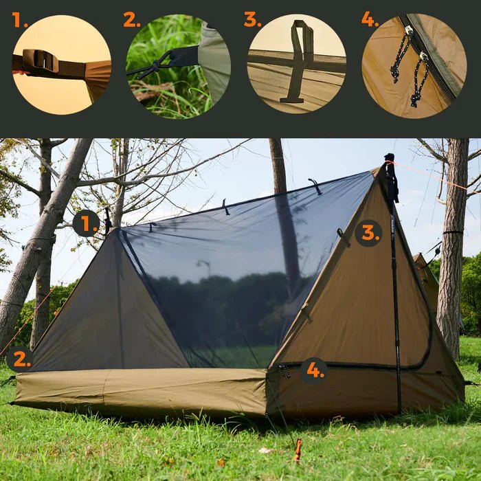 Onewind Outdoors Tandem Ridge Shelter Tarp Inner Tent - Longshot Tactical