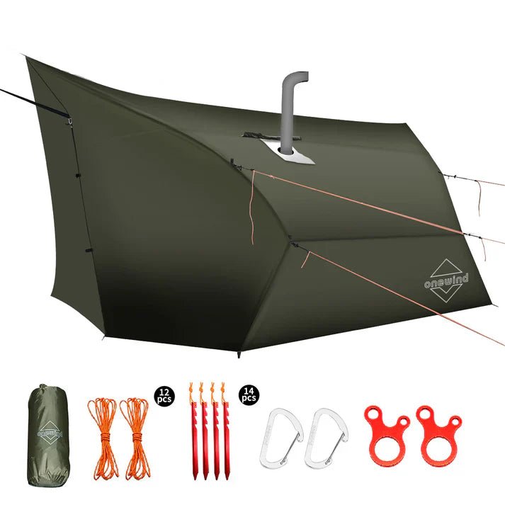 Onewind Penumbra Hot Tent Tarp - Forest Green - Longshot Tactical
