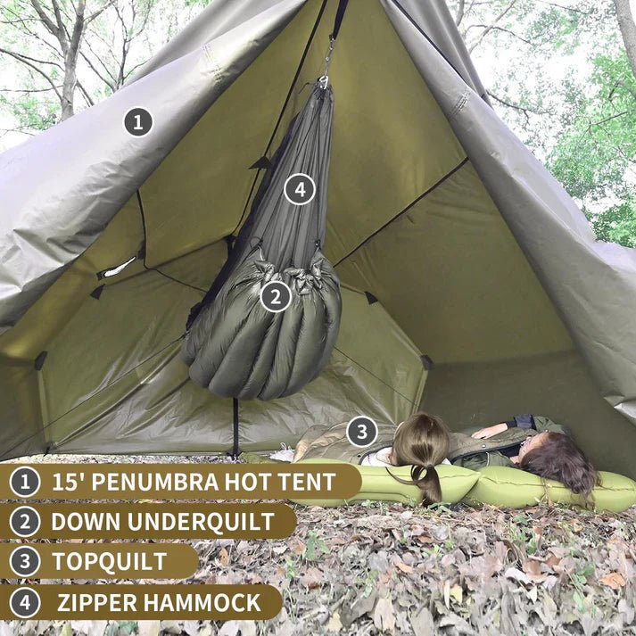 Onewind Penumbra Hot Tent Tarp - Forest Green - Longshot Tactical