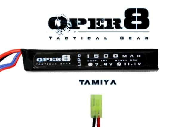 Oper8 11.1v 1500MAH LiPo Stick Battery - Longshot Tactical