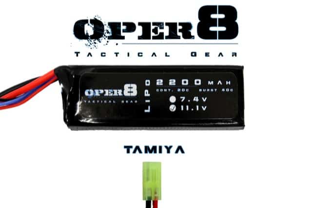 Oper8 11.1v 2200MAH LiPo Block Battery - Longshot Tactical