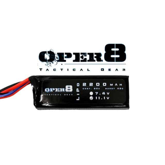 Oper8 11.1v 2200MAH LiPo Block Battery - Longshot Tactical