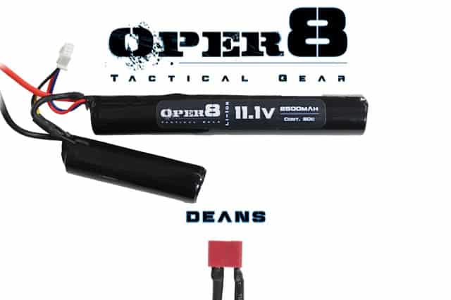 Oper8 11.1v LI - Ion 2500MAH Nunchuck Battery - Longshot Tactical