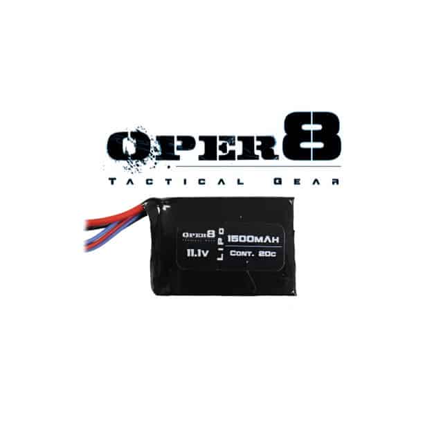 Oper8 11.1V Lipo 1500MAH Block Battery - Longshot Tactical