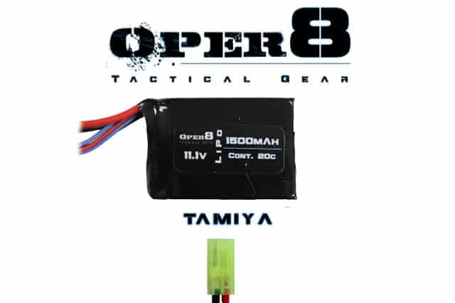 Oper8 11.1V Lipo 1500MAH Block Battery - Longshot Tactical