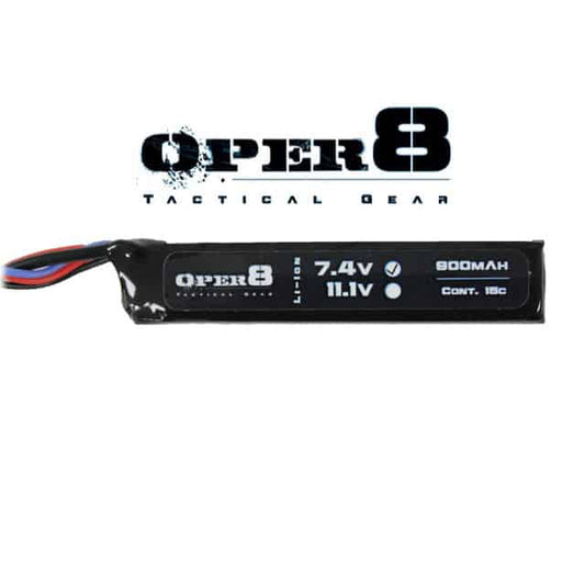 Oper8 7.4V 900MAH Mini Stick Lipo - Longshot Tactical