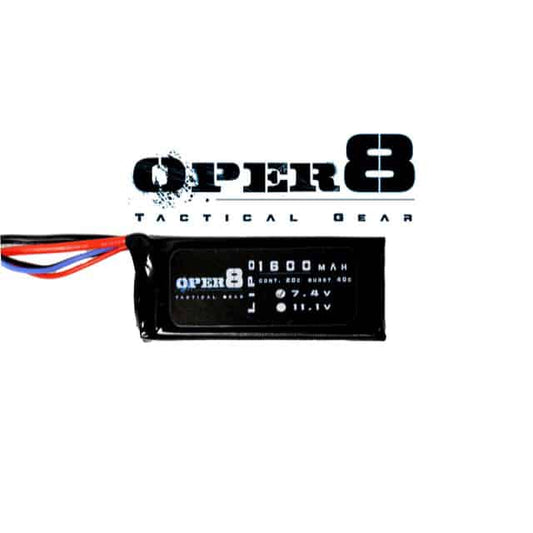 Oper8 7.4v Lipo Block Mini 1600MAH Battery - Longshot Tactical