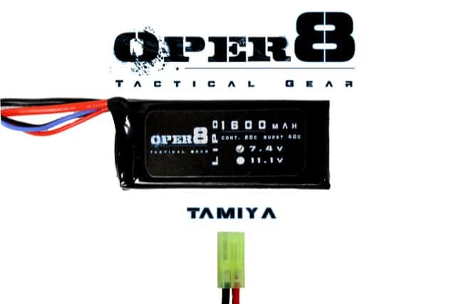Oper8 7.4v Lipo Block Mini 1600MAH Battery - Longshot Tactical