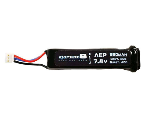 Oper8 AEP 7.4v 550MAH Lipo battery - Longshot Tactical