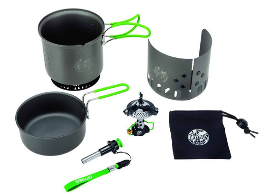 Optimus Elektra FE Gas Cookset With Pans - Longshot Tactical