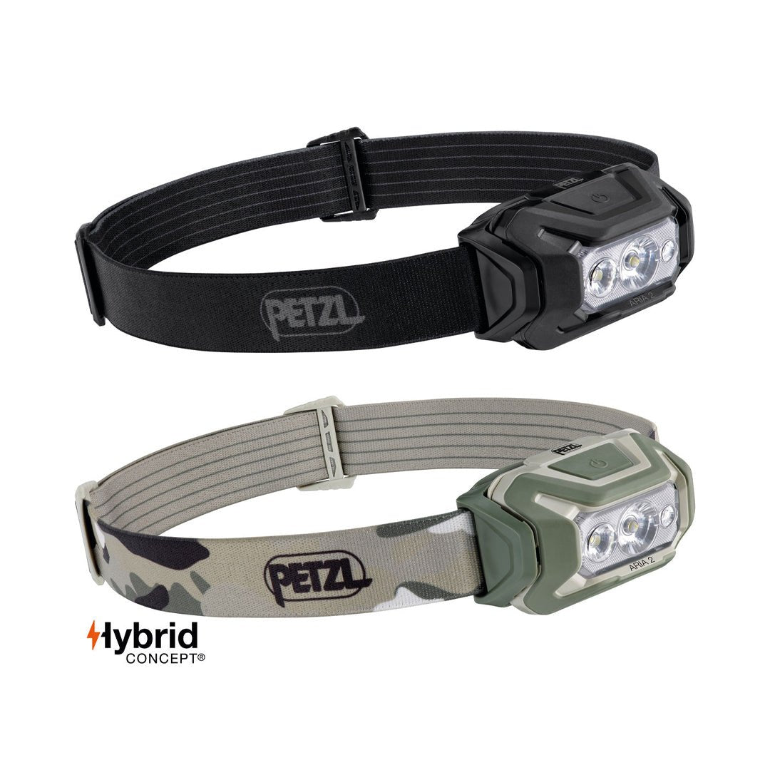 Petzl Aria 2 RGB Headlamp (Various Colours) - Longshot Tactical