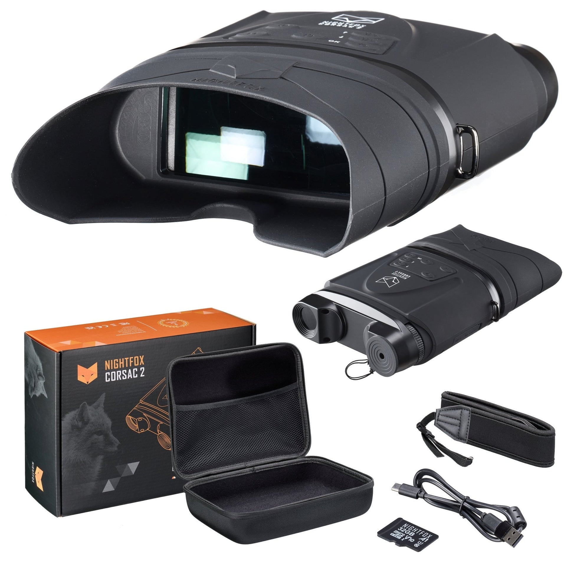 Refurbished Nightfox Corsac 2 HD Night Vision Binoculars - Longshot Tactical