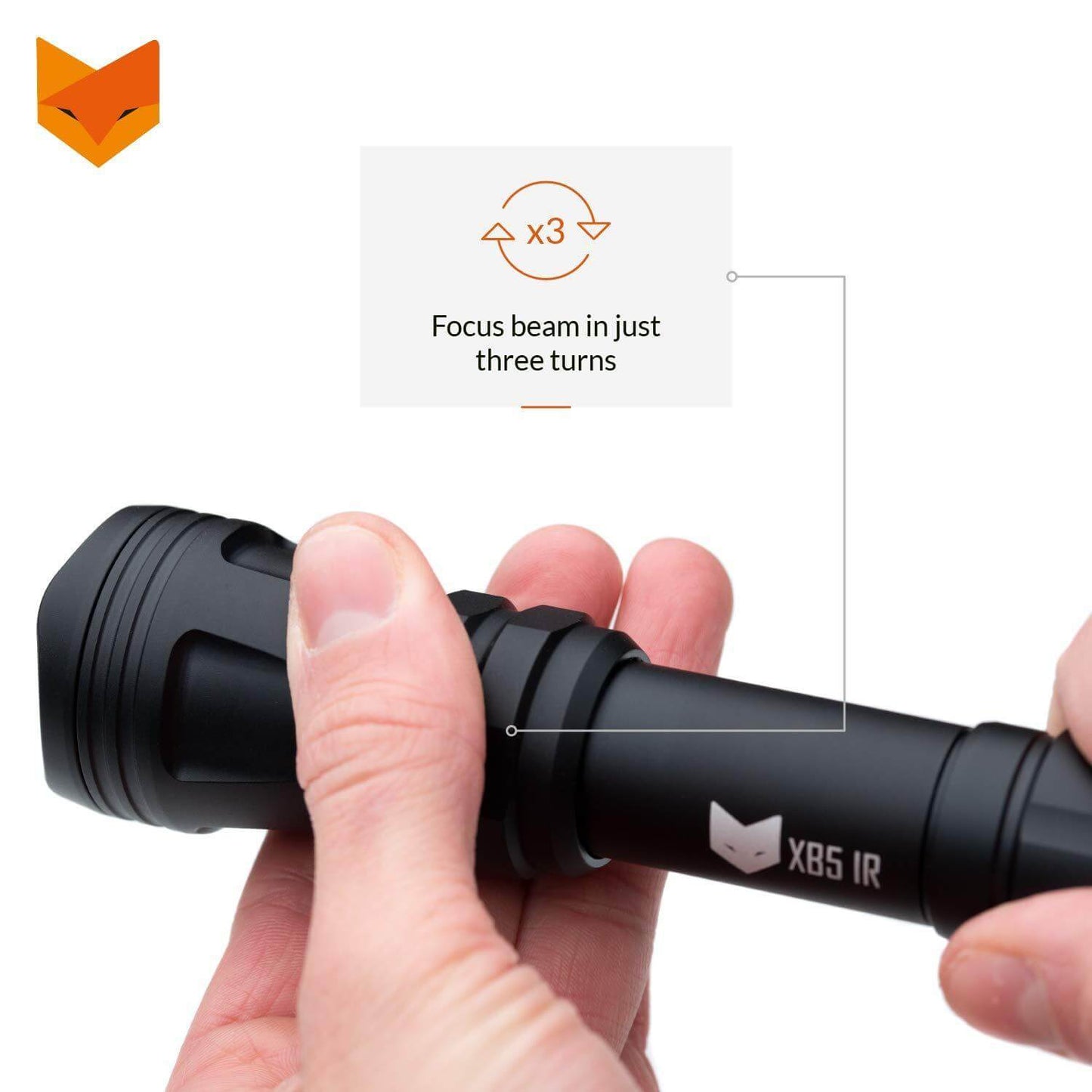 Refurbished Nightfox XB5 850nm Infrared LED Flashlight - Longshot Tactical