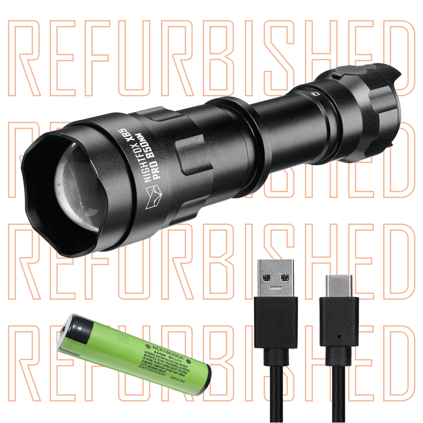 Refurbished Nightfox XB5 Pro Infrared LED Torch - 850nm - Longshot Tactical