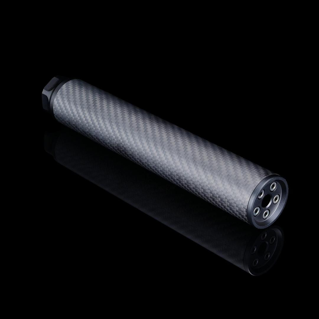 Silverback Carbon dummy suppressor, Long, 14mm CCW - Longshot Tactical