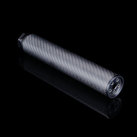 Silverback Carbon dummy suppressor, Long, 14mm CCW - Longshot Tactical