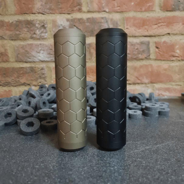 Sniper Mechanics HEXX suppressor XL (Black / FDE) - Longshot Tactical
