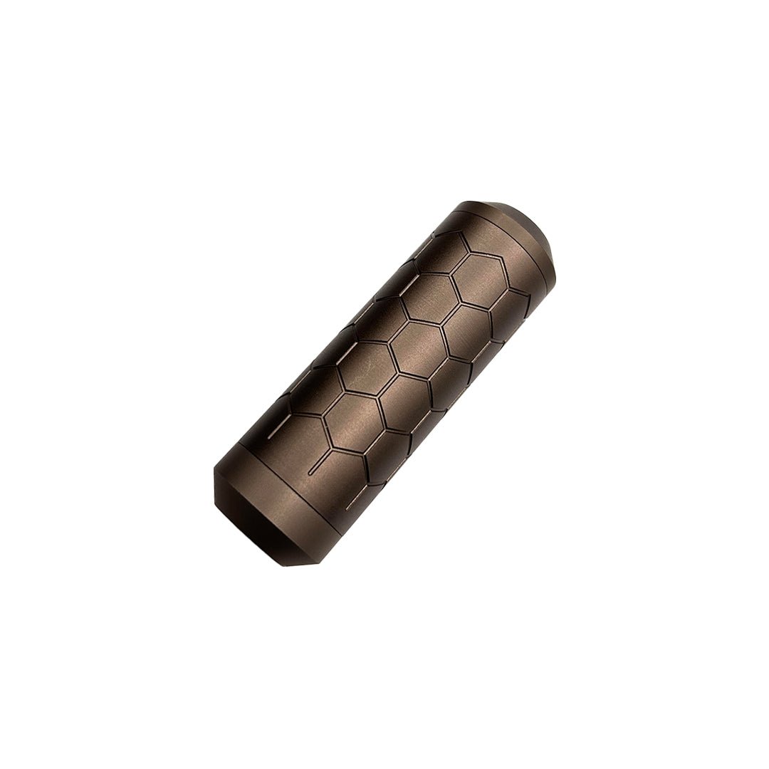 SniperMechanics HEXX Suppressor 14mm CCW Dark Earth - Longshot Tactical