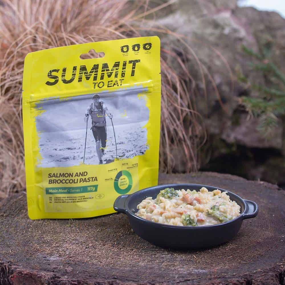 Summit to Eat Salmon and Broccoli Pasta - Longshot Tactical