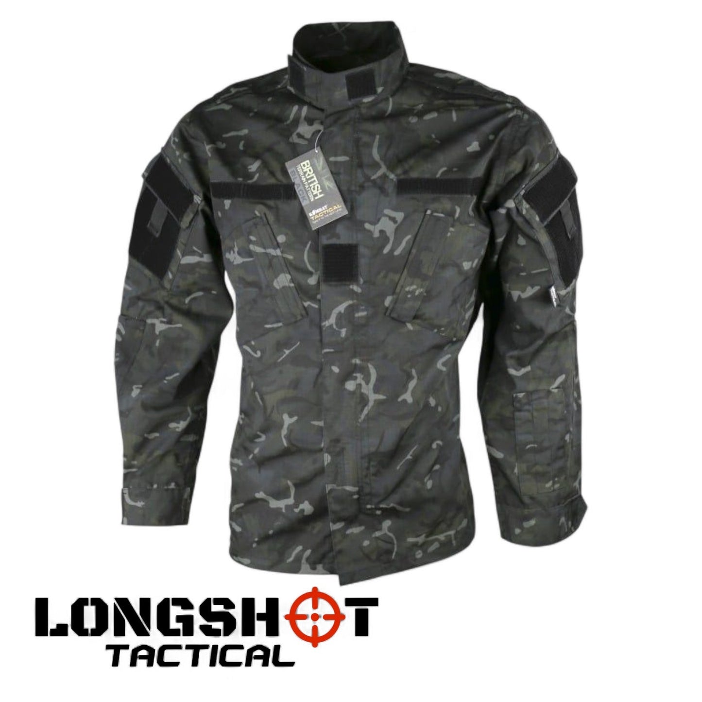 Tactical ACU Shirt – BTP Black Camo - Longshot Tactical