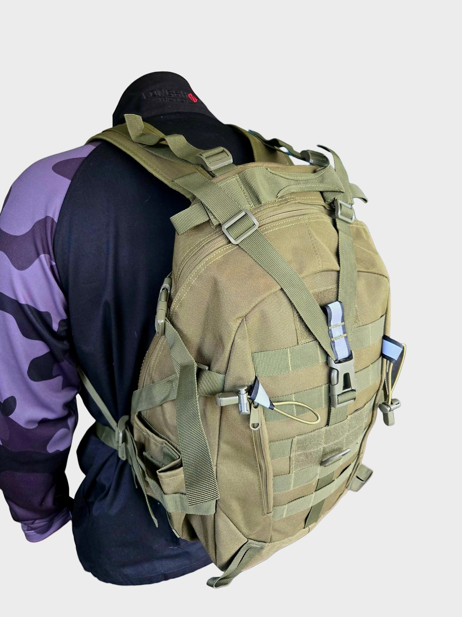 Tactical Backpack Day Pack - Olive Green - Longshot Tactical