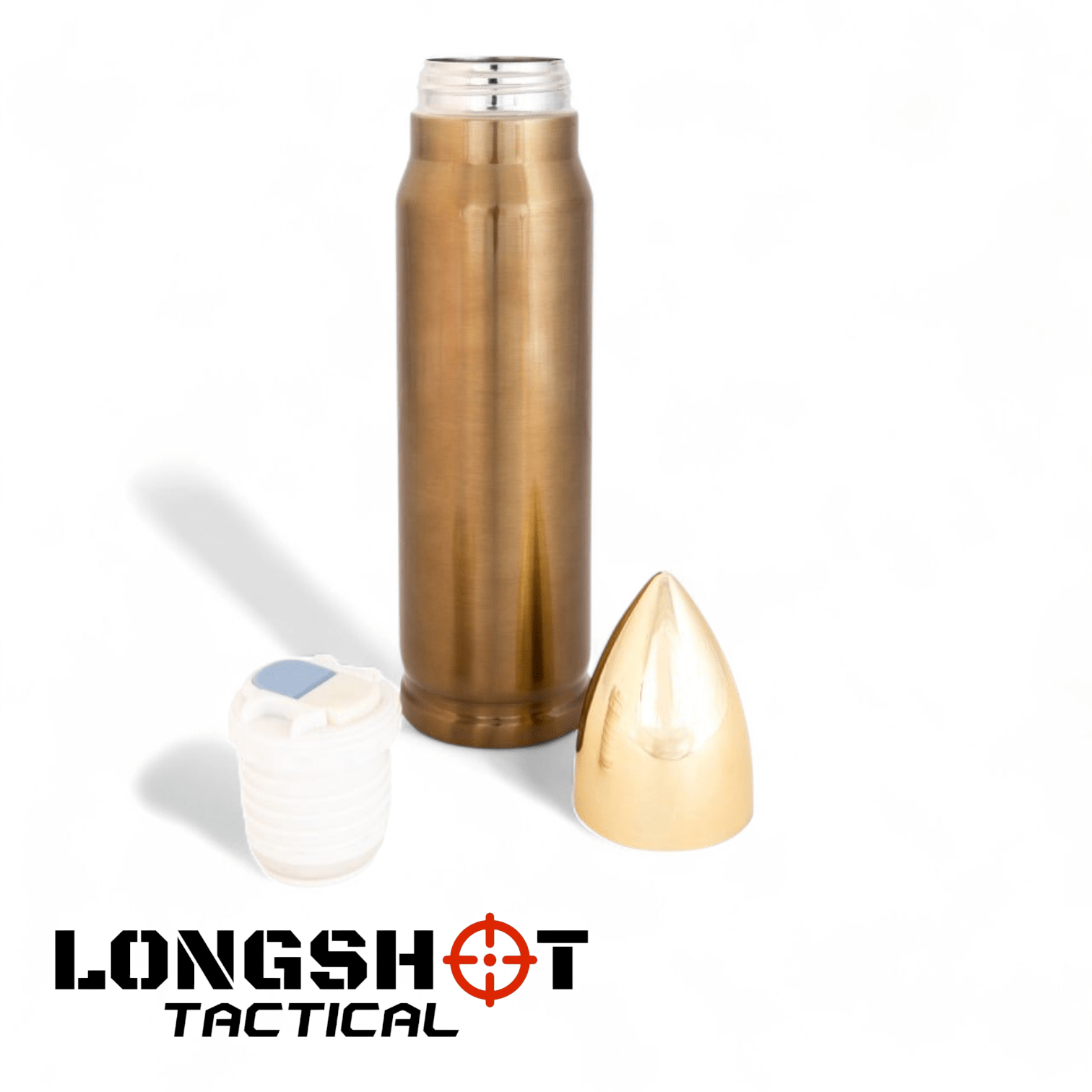 Thermal Bullet Flask 500ml - Insulated Water Bottle | Longshot Tactical