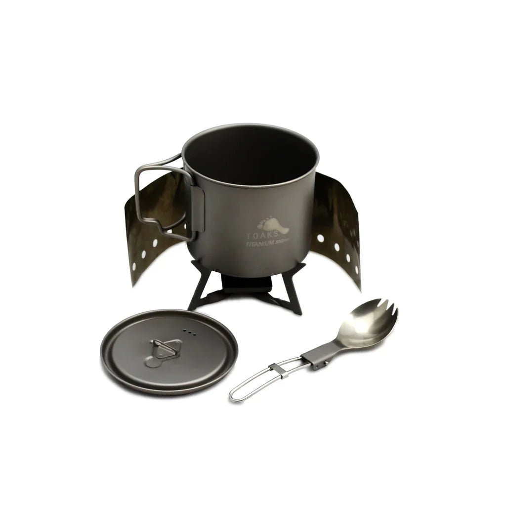 Toaks Titanium Solid Fuel Cook Set - Longshot Tactical