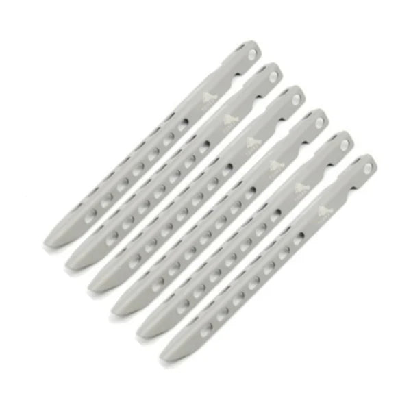 Toaks Titanium V Pegs Pack Of 6 (Regular) - Longshot Tactical