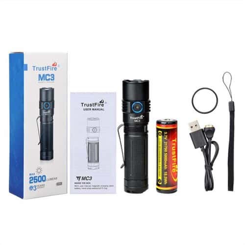 TrustFire MC3 EDC Magnetic Rechargeable Flashlight - Longshot Tactical