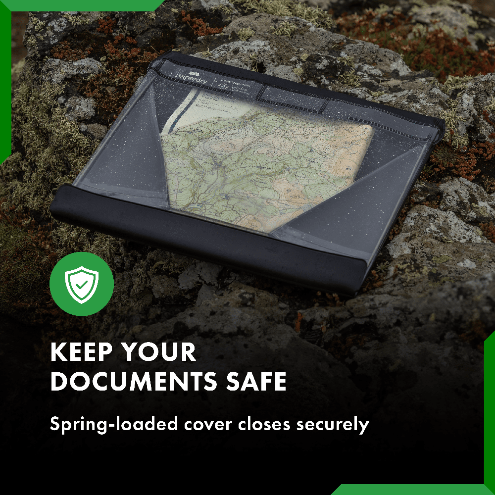 Waterproof Clipboard by Paperdry, A4 Professional, Black - Longshot Tactical