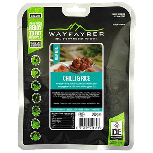 Wayfayrer Chilli Con Carne and Rice 300g - Longshot Tactical
